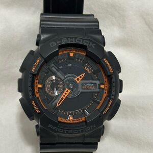Casio G Shock GA-110TS Grey and Orange